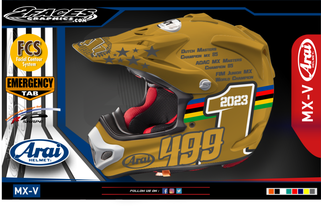 arai mxv mockup Heiting
